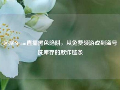 起底Steam直播黑色陷阱，从免费领游戏到盗号洗库存的欺诈链条