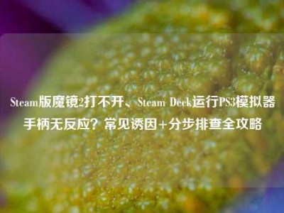 Steam版魔镜2打不开、Steam Deck运行PS3模拟器手柄无反应？常见诱因+分步排查全攻略