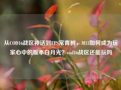 从COD16战区神话到FPS常青树，M13如何成为玩家心中的版本白月光？cod16战区还能玩吗