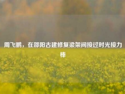周飞鹏，在邵阳古建修复梁架间接过时光接力棒