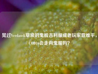 晃过Verdansk草浪的鬼脸吉利服成老玩家意难平，COD16会走向鬼服吗？