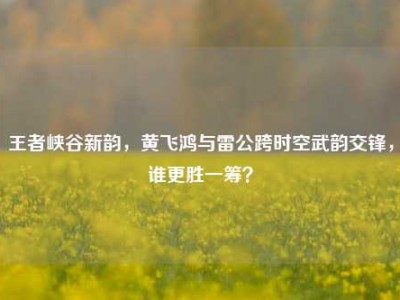 王者峡谷新韵，黄飞鸿与雷公跨时空武韵交锋，谁更胜一筹？