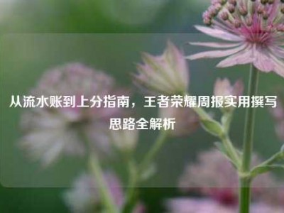 从流水账到上分指南，王者荣耀周报实用撰写思路全解析