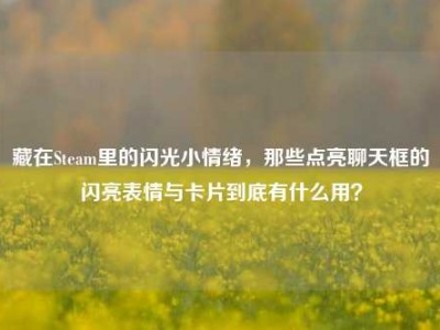 藏在Steam里的闪光小情绪，那些点亮聊天框的闪亮表情与卡片到底有什么用？
