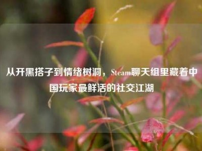 从开黑搭子到情绪树洞，Steam聊天组里藏着中国玩家最鲜活的社交江湖