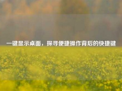 一键显示桌面，探寻便捷操作背后的快捷键