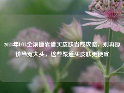 2024年LOL全渠道靠谱买皮肤省钱攻略，别再原价当冤大头，这些渠道买皮肤更便宜