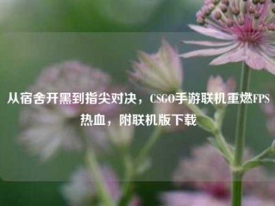 从宿舍开黑到指尖对决，CSGO手游联机重燃FPS热血，附联机版下载