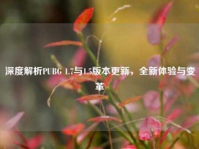 深度解析PUBG 1.7与1.5版本更新，全新体验与变革