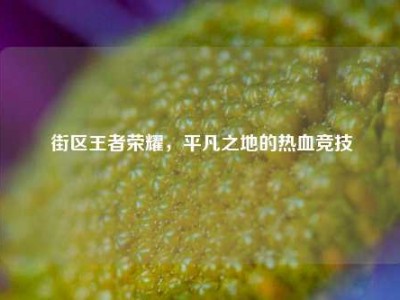 街区王者荣耀，平凡之地的热血竞技