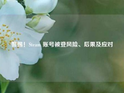 警惕！Steam 账号被登风险、后果及应对