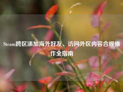 Steam跨区添加海外好友、访问外区内容合规操作全指南