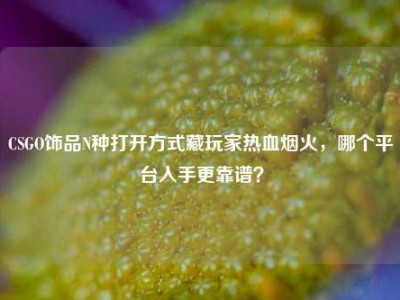 CSGO饰品N种打开方式藏玩家热血烟火，哪个平台入手更靠谱？