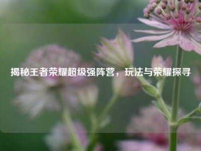 揭秘王者荣耀超级强阵营，玩法与荣耀探寻