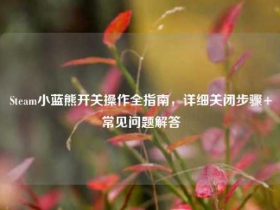 Steam小蓝熊开关操作全指南，详细关闭步骤+常见问题解答
