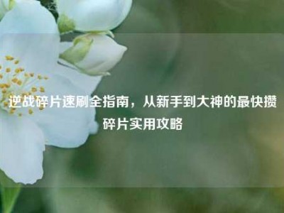 逆战碎片速刷全指南，从新手到大神的最快攒碎片实用攻略