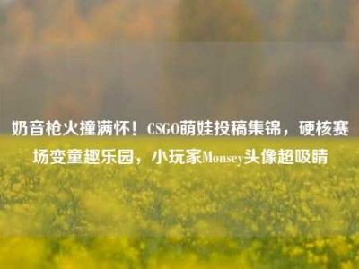 奶音枪火撞满怀！CSGO萌娃投稿集锦，硬核赛场变童趣乐园，小玩家Monsey头像超吸睛