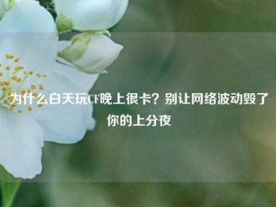 为什么白天玩CF晚上很卡？别让网络波动毁了你的上分夜