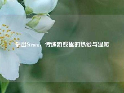 捐出Steam，传递游戏里的热爱与温暖
