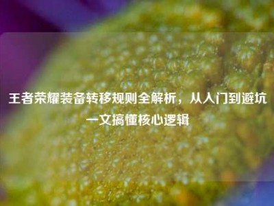 王者荣耀装备转移规则全解析，从入门到避坑一文搞懂核心逻辑