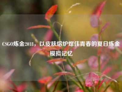 CSGO炼金2018，以皮肤熔炉焊住青春的夏日炼金模拟记忆