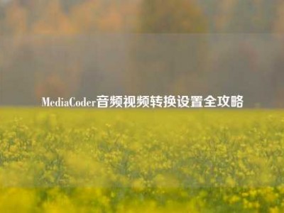 MediaCoder音频视频转换设置全攻略