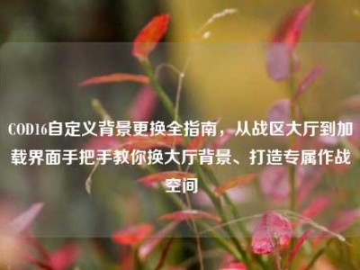 COD16自定义背景更换全指南，从战区大厅到加载界面手把手教你换大厅背景、打造专属作战空间