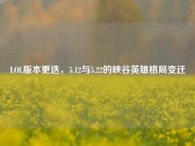LOL版本更迭，5.12与5.22的峡谷英雄格局变迁