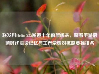 联发科Helio X25邂逅十年前旗舰芯，藏着手游启蒙时代滚烫记忆与王者荣耀对抗路英雄排名