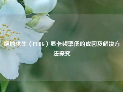 绝地求生（PUBG）显卡频率低的成因及解决方法探究