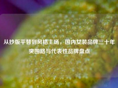 从抄版平替到风格主场，国内女装品牌三十年突围路与代表性品牌盘点