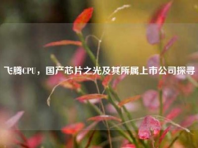 飞腾CPU，国产芯片之光及其所属上市公司探寻