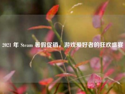 2021 年 Steam 暑假促销，游戏爱好者的狂欢盛宴