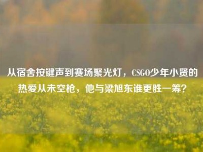 从宿舍按键声到赛场聚光灯，CSGO少年小贤的热爱从未空枪，他与梁旭东谁更胜一筹？