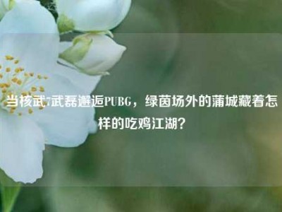当核武7武磊邂逅PUBG，绿茵场外的蒲城藏着怎样的吃鸡江湖？
