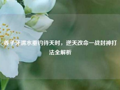 姜子牙渭水垂钓待天时，逆天改命一战封神打法全解析