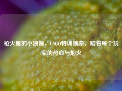 枪火里的小浪漫，CSGO特训喷漆，藏着每个玩家的热血与烟火