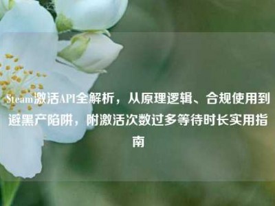 Steam激活API全解析，从原理逻辑、合规使用到避黑产陷阱，附激活次数过多等待时长实用指南