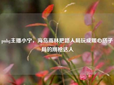 pubg主播小宁，海岛雨林把路人局玩成暖心搭子局的刚枪达人