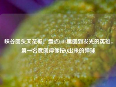 峡谷圆头天花板！盘点LOL里圆到发光的英雄，第一名竟圆得像按Q出来的弹球