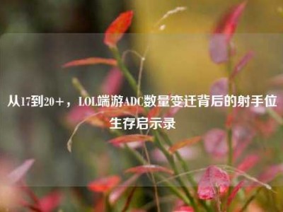 从17到20+，LOL端游ADC数量变迁背后的射手位生存启示录