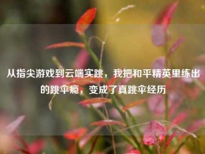 从指尖游戏到云端实跳，我把和平精英里练出的跳伞瘾，变成了真跳伞经历