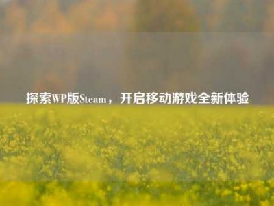 探索WP版Steam，开启移动游戏全新体验