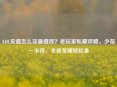LOL充值怎么花最值钱？老玩家私藏攻略，少花一半钱，全皮至臻轻松拿