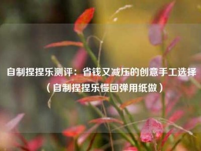 自制捏捏乐测评：省钱又减压的创意手工选择（自制捏捏乐慢回弹用纸做）