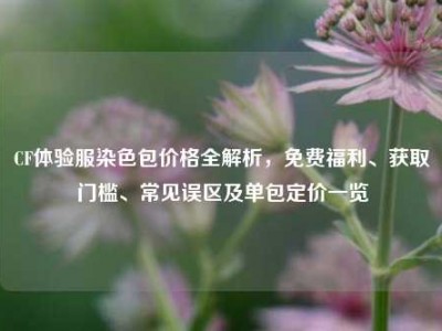 CF体验服染色包价格全解析，免费福利、获取门槛、常见误区及单包定价一览