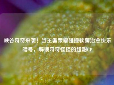 峡谷奇奇来袭！当王者荣耀碰撞软萌治愈快乐暗号，解锁奇奇怪怪的超甜CP