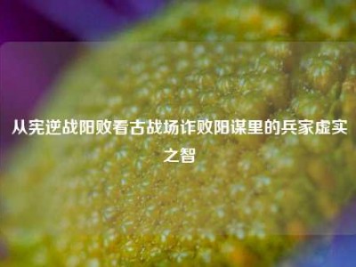 从宪逆战阳败看古战场诈败阳谋里的兵家虚实之智