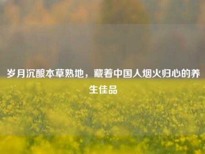 岁月沉酿本草熟地，藏着中国人烟火归心的养生佳品