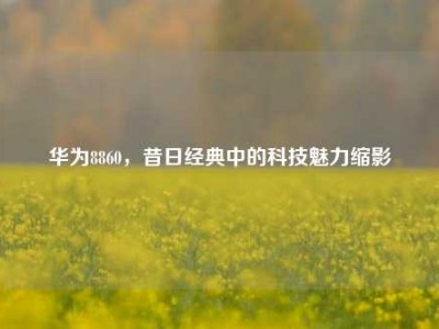 华为8860，昔日经典中的科技魅力缩影